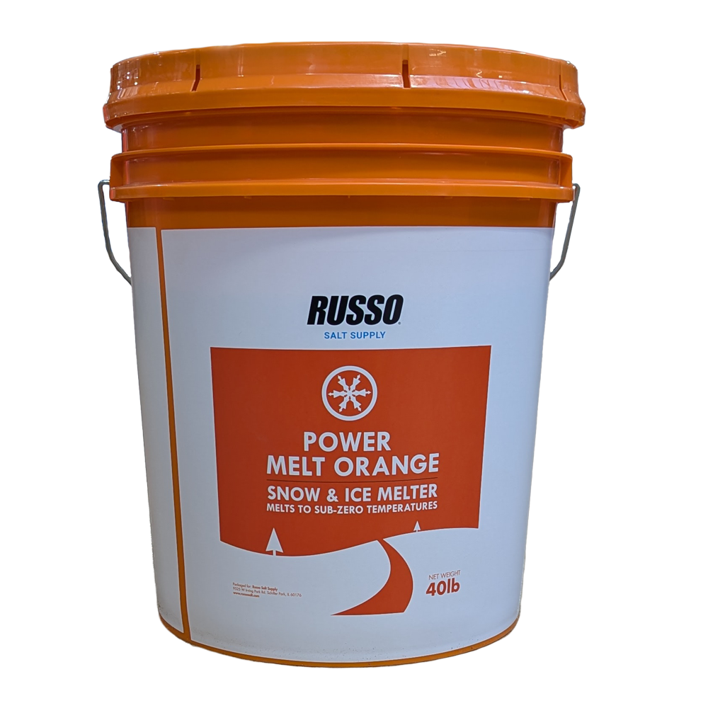Cubo naranja Russo Power Melt de 40 lb