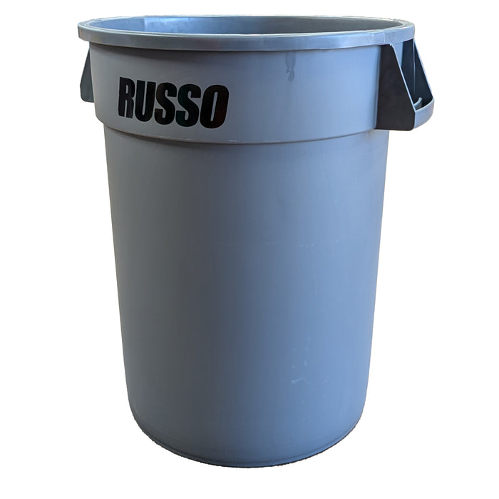 Russo Garbage Can 32 Gallon - Gray