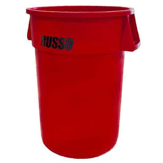 Contenedor de basura Russo de 44 galones, color rojo