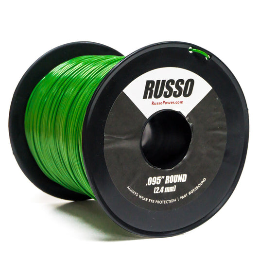 Russo 5lb .095 Round Green Commercial String Trimmer Line