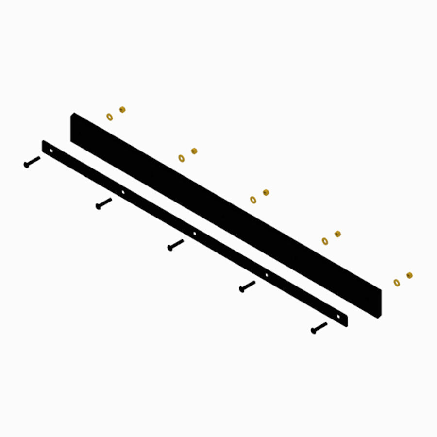 Juego de cuchillas rectas de uretano Boss STB13801 de 5 pies para ATV y UTV de tamaño mediano