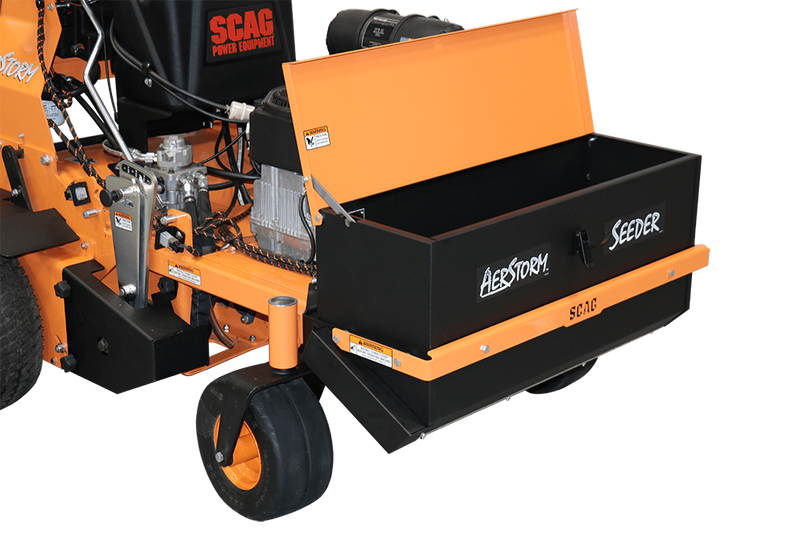 Aireador de pie Scag AS30-23CV-DS AerStorm de 30 pulgadas con kit de sembradora de caída