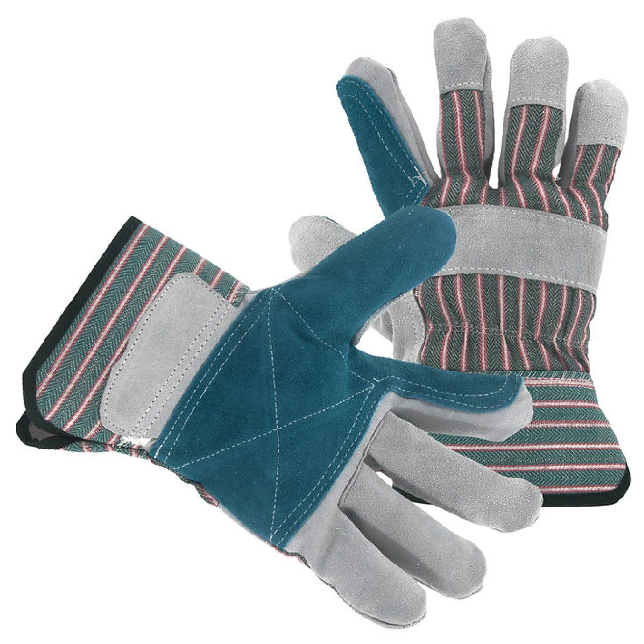 Seattle Glove 1270P Shoulder Jointed Double Leather Palm Work Gloves Green