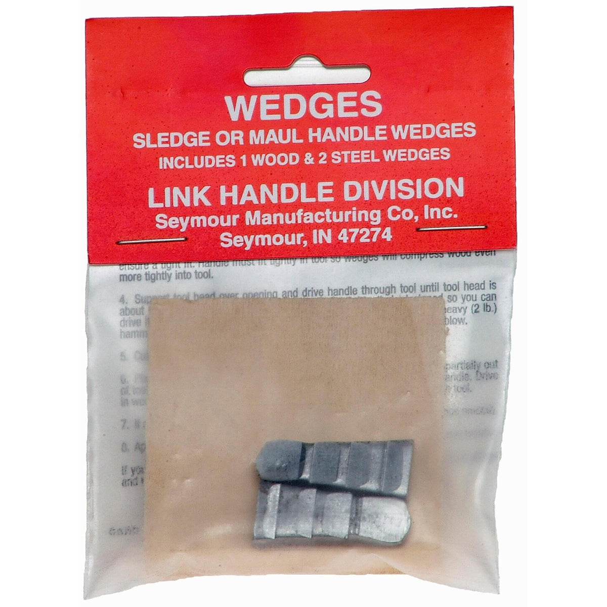 Seymour 64133 Sledge & Maul Wedges - 1 Wood 2 Steel