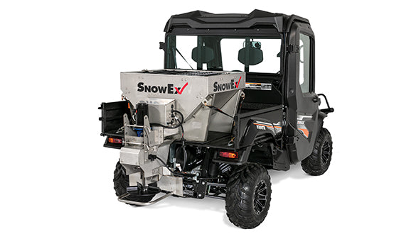 SnowEx 12145 1 Esparcidor de tolva de acero inoxidable de 0,35 yardas cúbicas Renegade