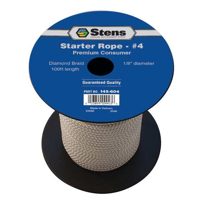 Stens 145604 100 ft. Diamond Braid Starter Rope #4 Diamond