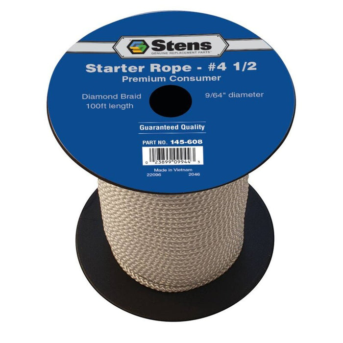 Stens 145608 100 ft. Diamond Braid Starter Rope #4 1/2 Diamond