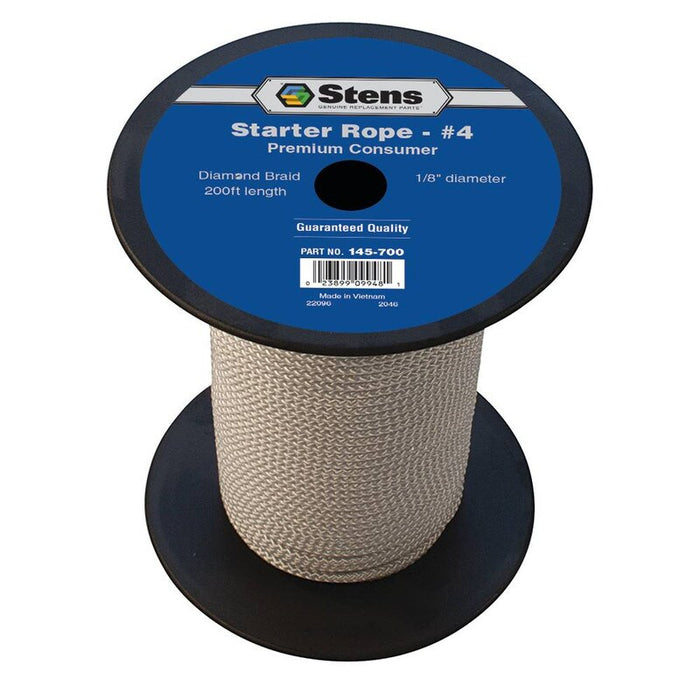 Stens 145700 200 ft. Diamond Braid Starter Rope #4 Diamond