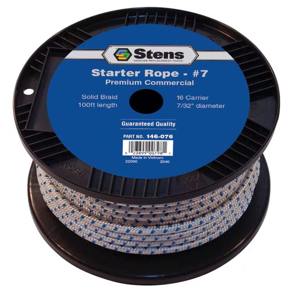 Stens 146076 100 ft. Solid Braid Starter Rope #7 Solid Braid