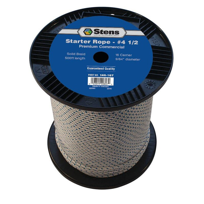 Stens 146167 500 ft. Solid Braid Starter Rope #4 1/2 Solid Braid