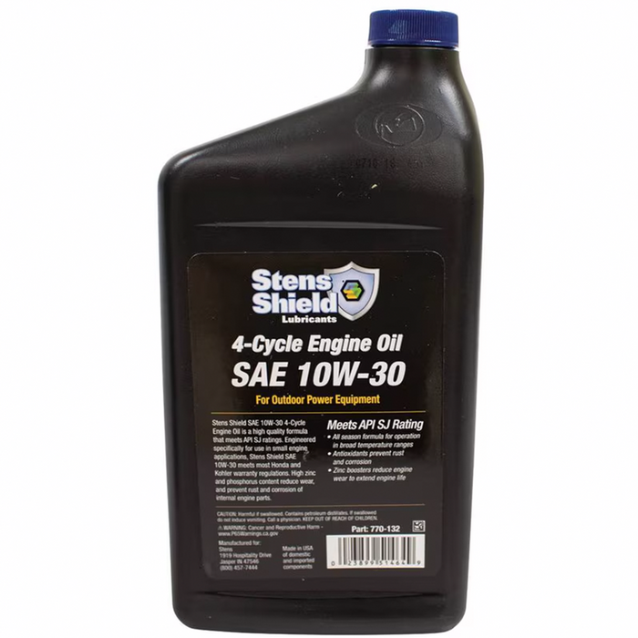 Stens 770132 4-Cycle Engine Oil SAE 10W-30, 32 oz. bottle