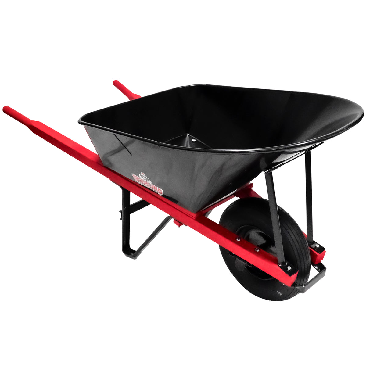 Sterling Steel Tray Wheelbarrow 6 Cu. Ft. w/ Pneumatic Tire — Russo ...