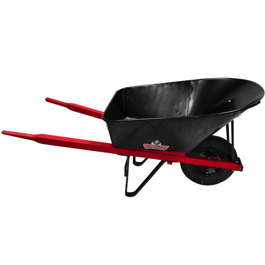 Sterling Steel Tray Wheelbarrow 6 Cu. Ft. w/ Pneumatic Tire