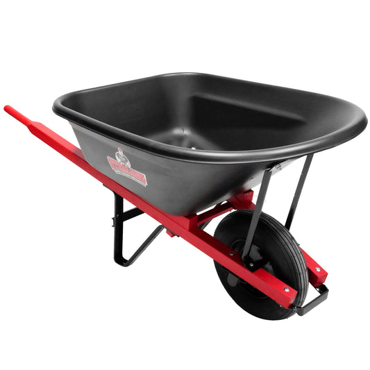 Sterling Poly Tray Wheelbarrow 6 Cu. Ft w/ Pneumatic Tire