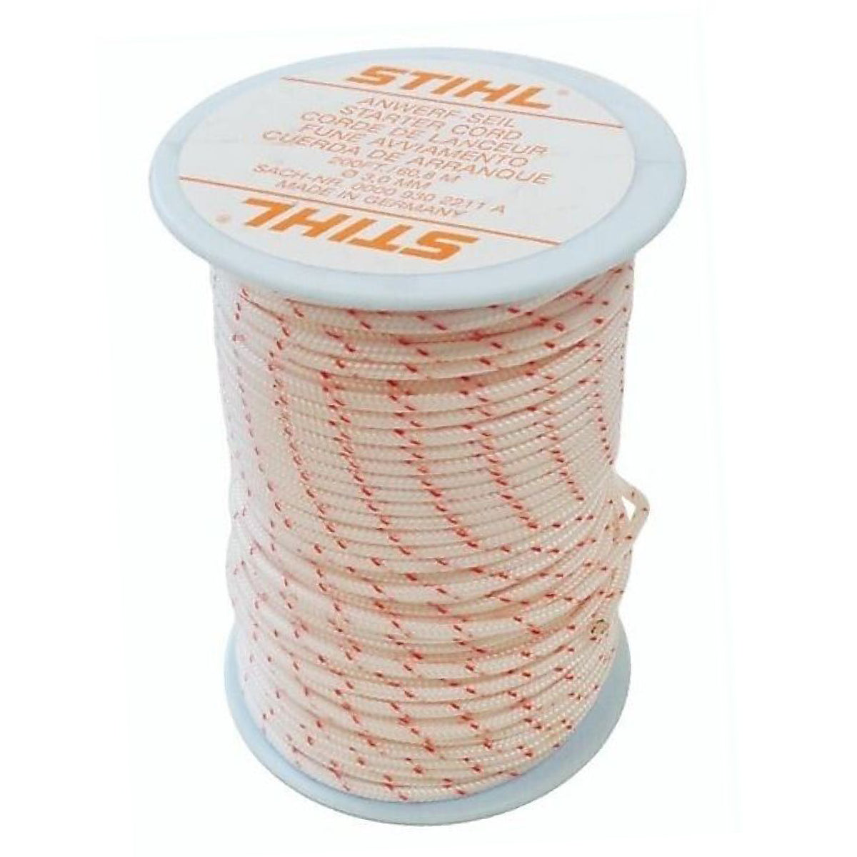 Stihl 0000 930 2211 Cuerda de arranque de 3 mm, alemana, 200 pies. Carrete