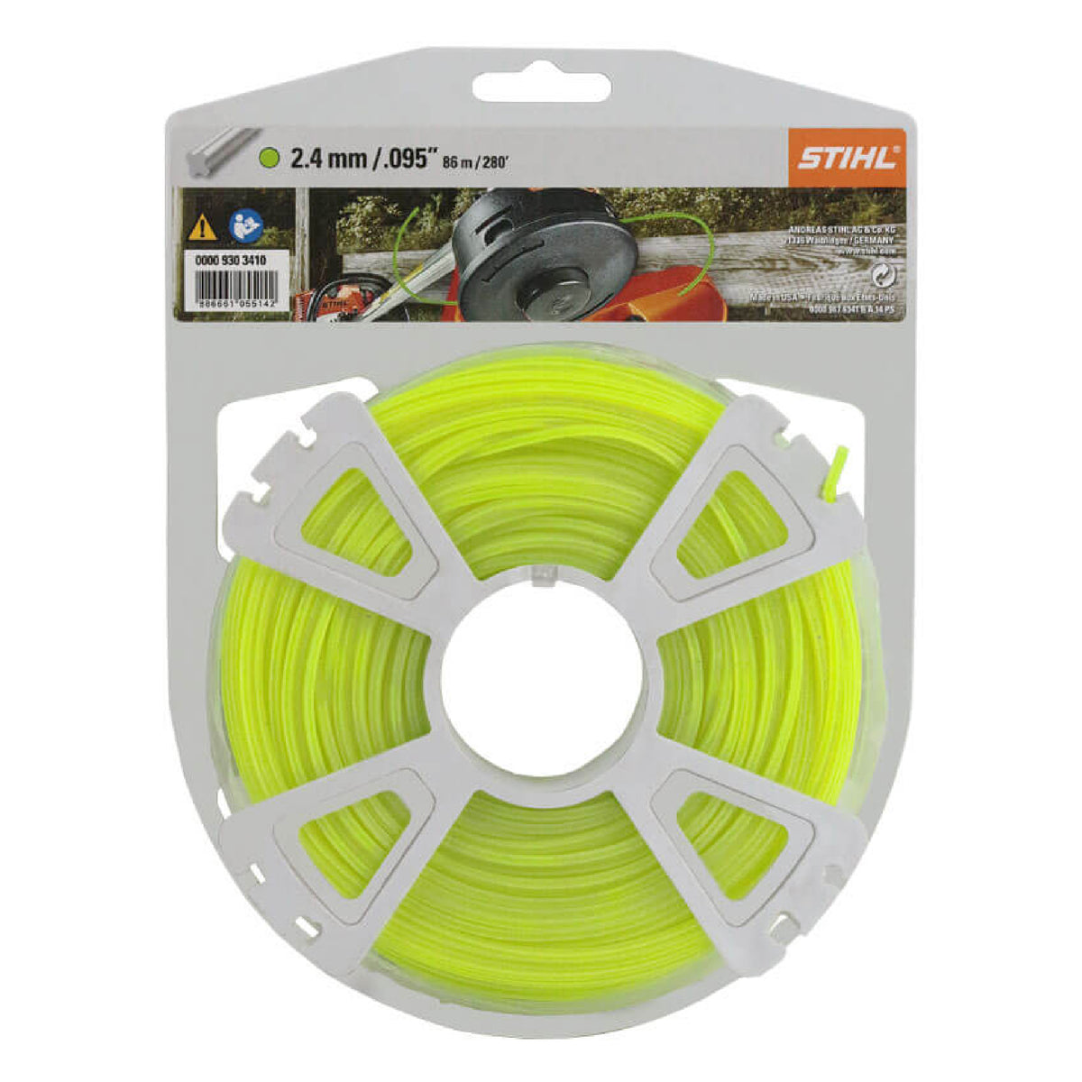 Stihl 0000 930 3410 Hilo de corte en forma de X 2,4 mm