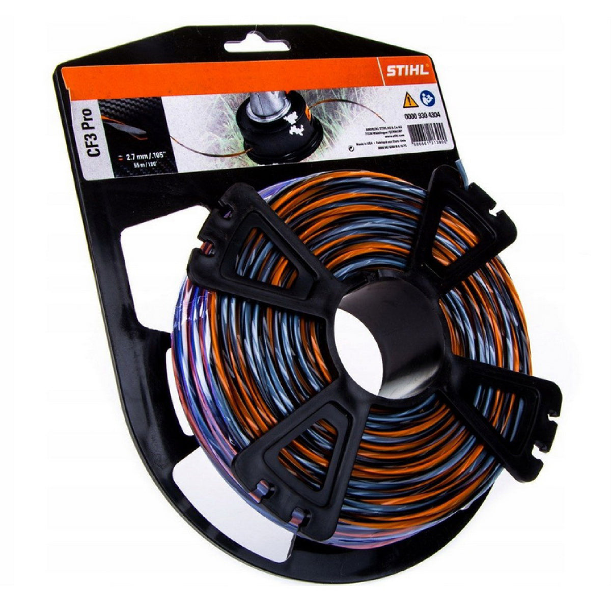 Stihl 0000 930 4304 CF3 Pro Trimmer Line 2.7mm X 180 ft.