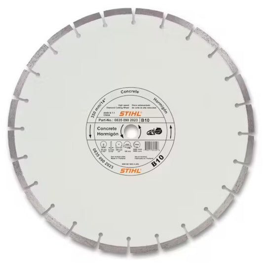 Stihl 0835 090 8051 D-B10 Muela Diamantada Ø 300mm/12 pulgadas