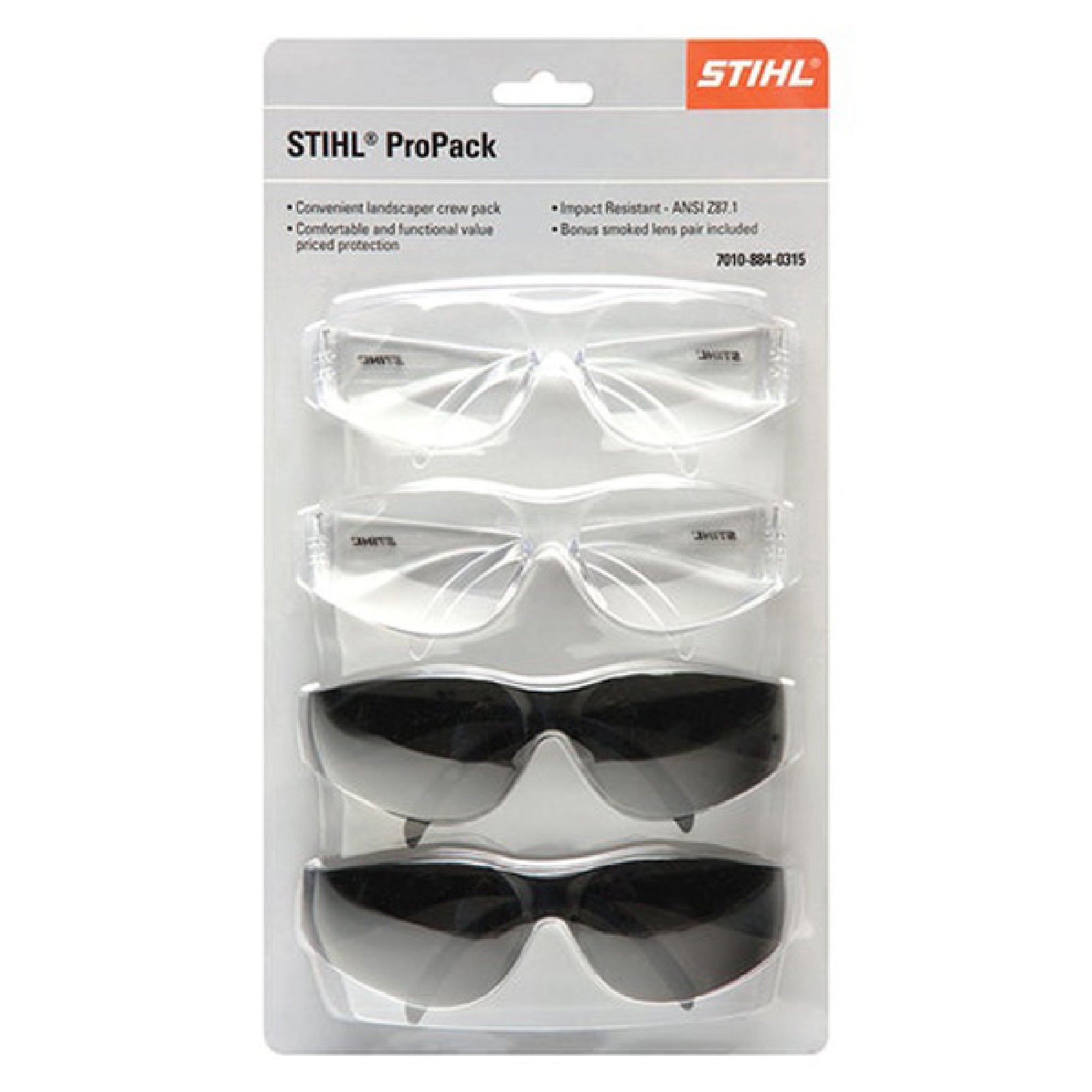 Stihl 7010 884 0315 Pro Pack 4 Glasses