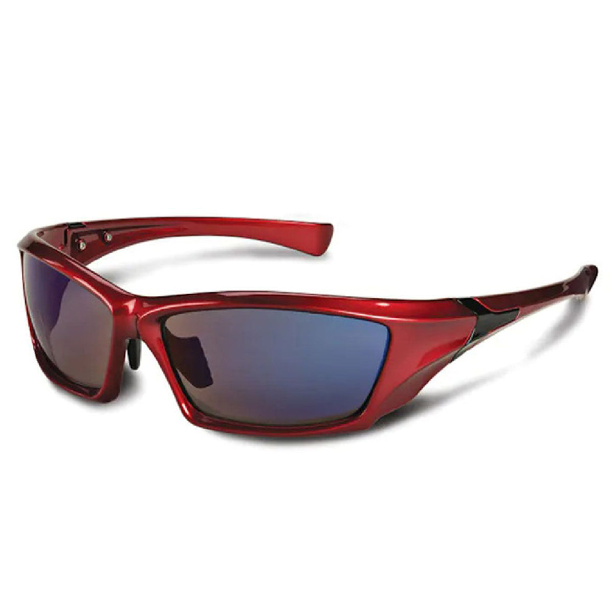Stihl 7010 884 0385 Gafas protectoras con montura roja y lente de espejo azul