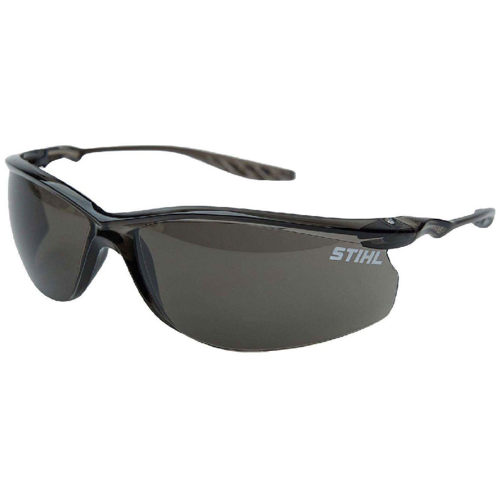 Stihl 7010 884 0393 Sleek Line II Protective Glasses Smoke Lens Black Frame