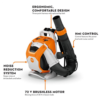 Stihl BA07 011 5911 US BRA 600.0-B Cordless Backpack Blower Unit Only