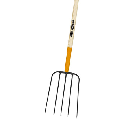 True Temper 2812300 5-Tine Forged Manure Fork