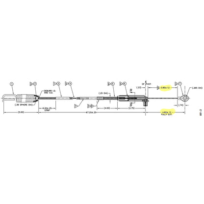 Cable de freno Toro 133-1998