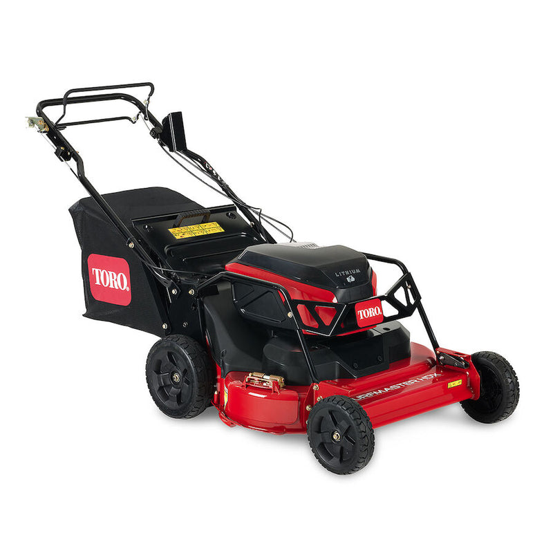 Cortadora de césped manual Toro 22232 TurfMaster Revolution de 60 V MAX, 30 pulgadas, con (3) baterías de 10 Ah y cargador