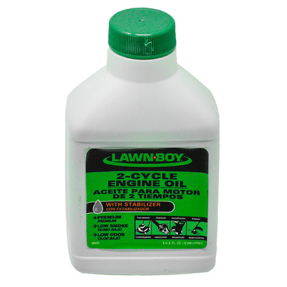 Aceite de motor de 2 tiempos Toro 89930 de 8 oz lb con estabilizador