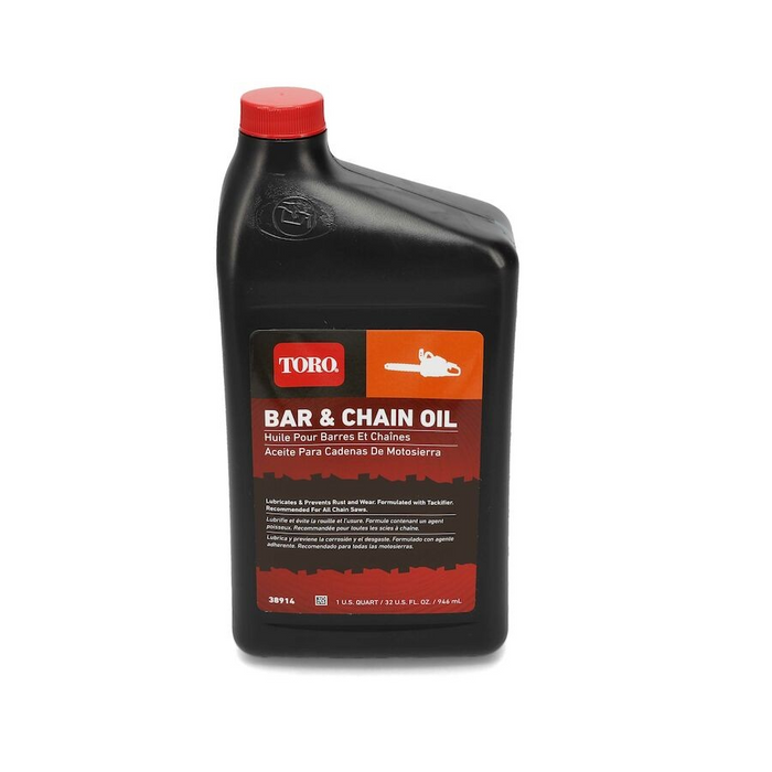 Aceite para barra y cadena Toro 38914 1 cuarto de galón.