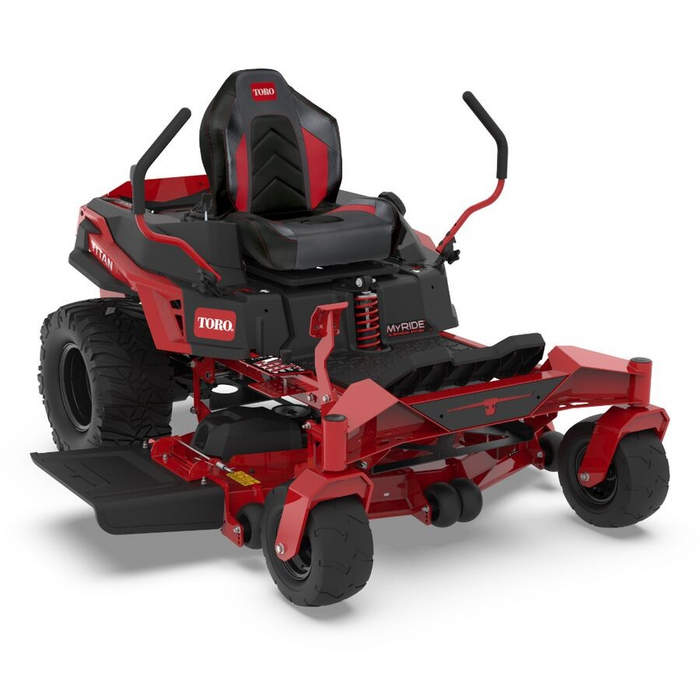 Cortadora de césped Toro 76411 Ride Mow Res / Plataforma de hierro forjado de 48" / Kaw de 23 HP / Titan MyRIDE