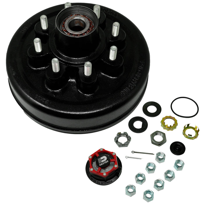 Trailer Parts Pro HD42866BX Complete Pre-Greased Hub-Drum Assembly 8K / 8 on 6.5 in.