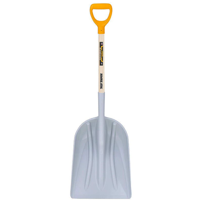 Pala de polietileno True Temper 1680700 n.° 14 con mango de madera dura de 27 pulgadas