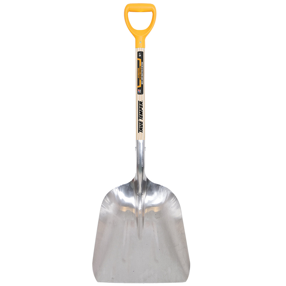 Pala de aluminio True Temper n.° 14 con mango de madera dura de 27 pulgadas