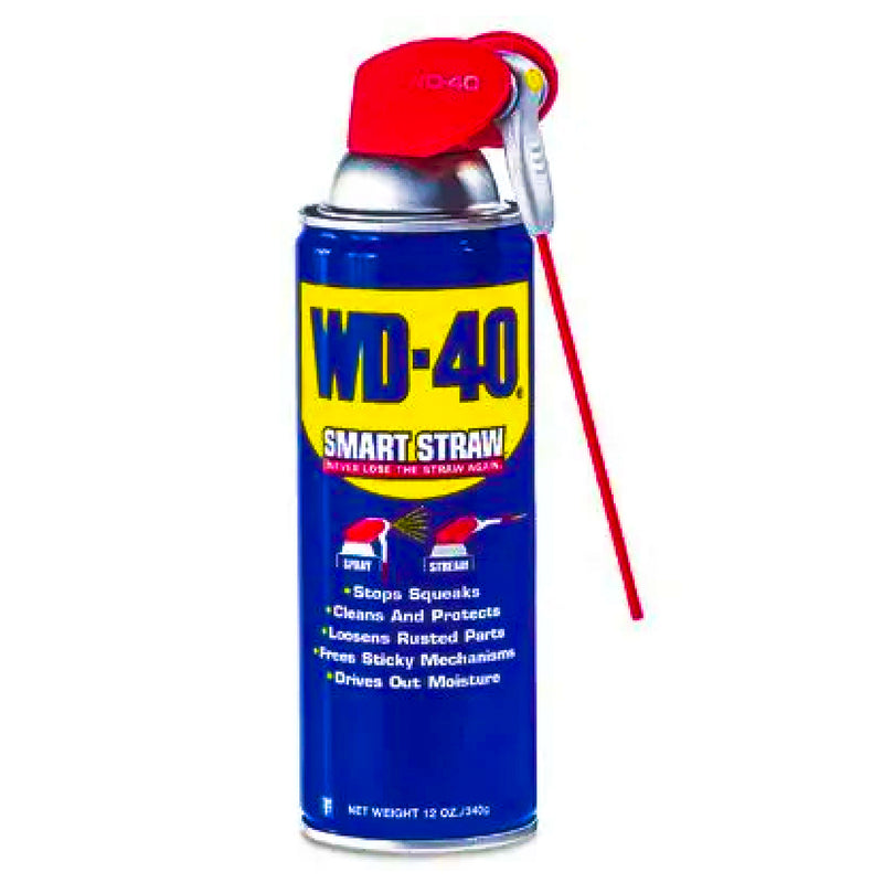WD-40 Aerosol Lubricant, Smart Straw, 12 Oz.