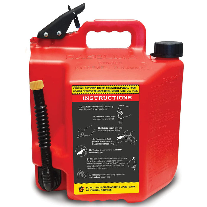 SureCan 228157 Plastic Gas Can 5 Gallon — Russo Power Equipment