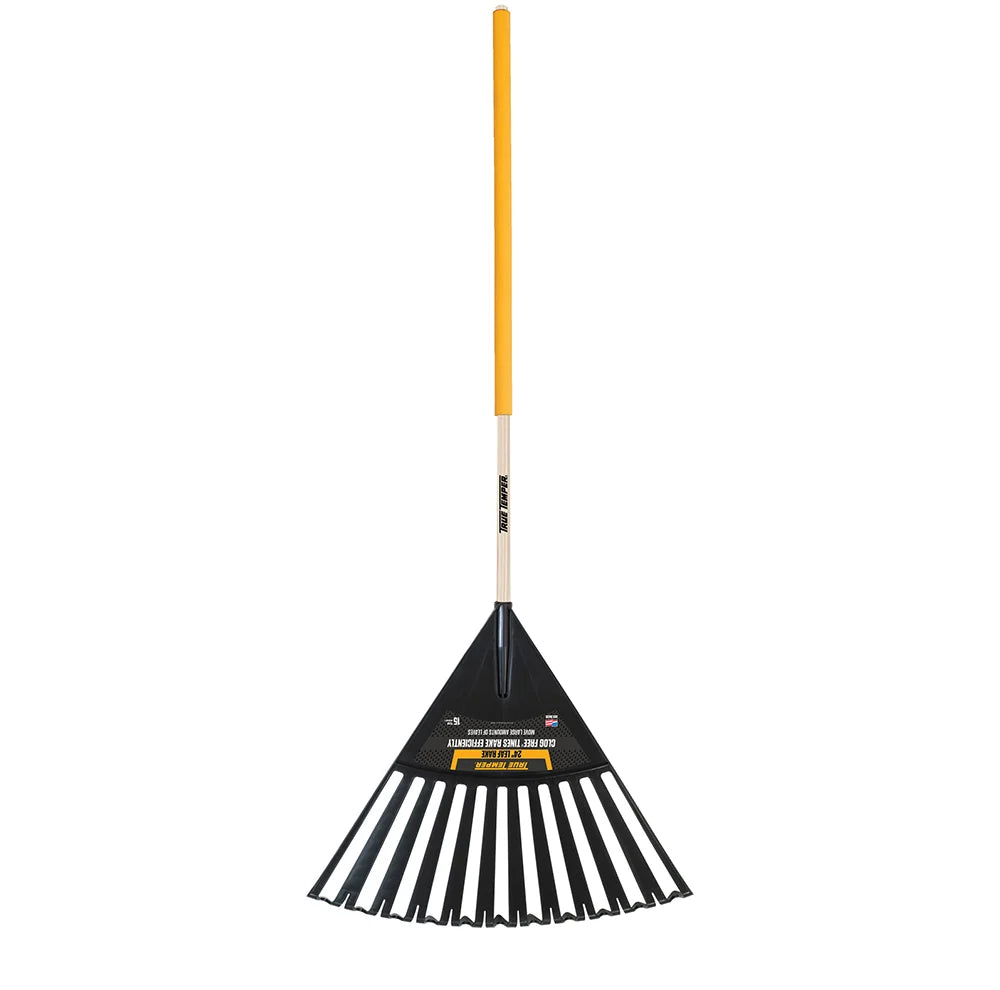 Rastrillo de hojas de polietileno antiobstrucciones True Temper 2914912 de 24 pulgadas