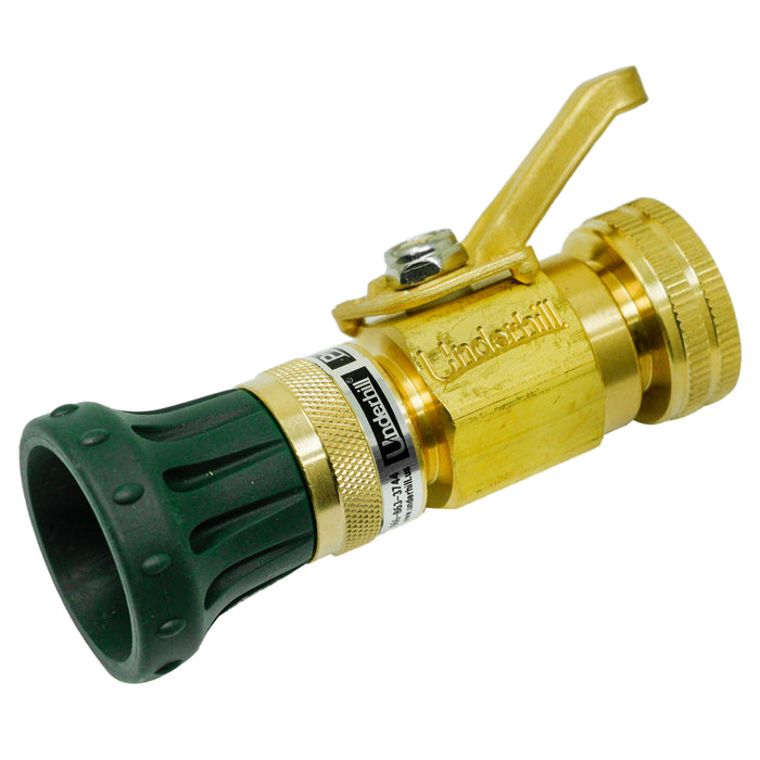 Underhill HN2300CV Precision® Rainmaker® Boquilla con válvula de control de alto flujo de latón y adaptador de ¾"MHTx1"FHT