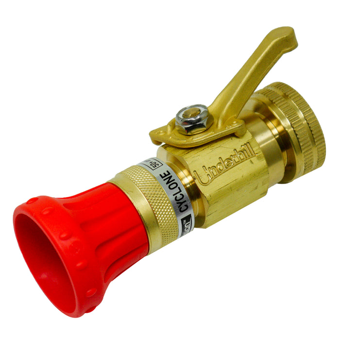 Underhill HN5000CV Precision? Boquilla Cyclone? con válvula de control de alto flujo de latón y adaptador de ?"MHTx1"FHT