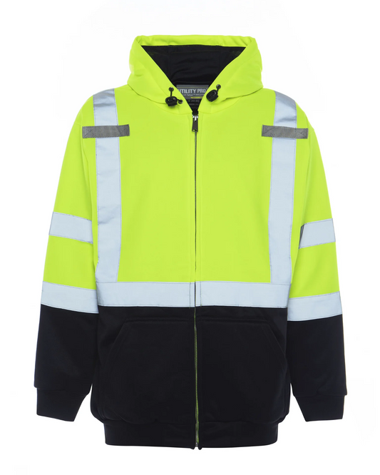 Utility Pro UHV425 HiVis Soft Shell Full Zip Hoodie