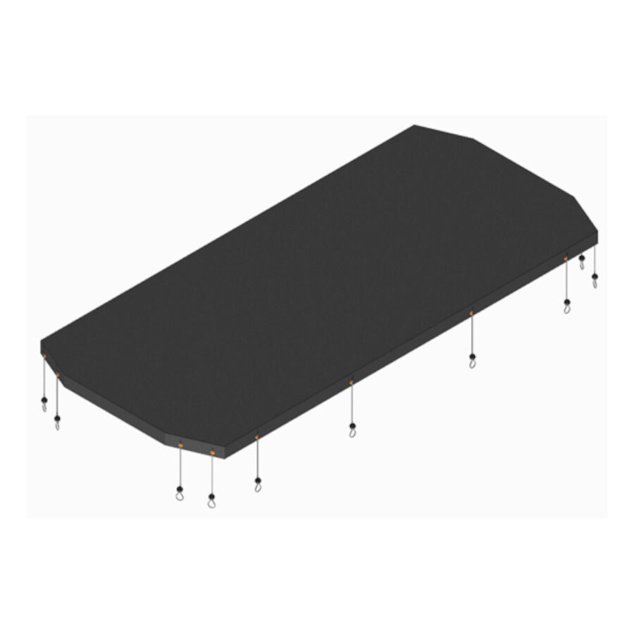 Boss VBS15313 Tarp With Bungees,9' Vbs