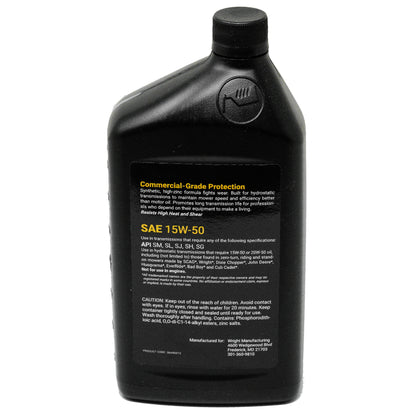 Wright 36490013 Hydraulic Oil 15W50 1 Qt.
