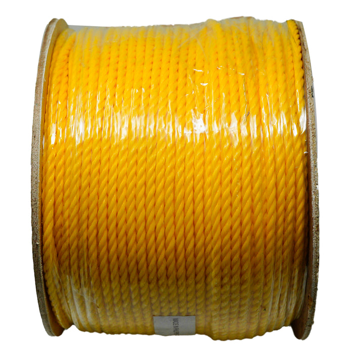 WeldOn 514680 CUERDA DE POLIPROPILENO AMARILLA DE 1/4 PULG. X 600 PIES Y 3 CABOS