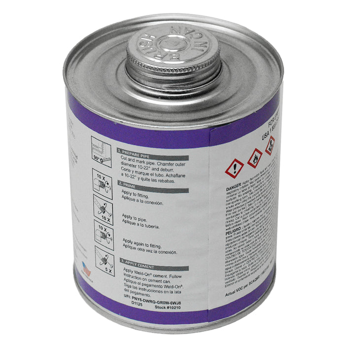 WeldOn 10210 P-68 PUR QT IMPRIMADOR Temperaturas normales