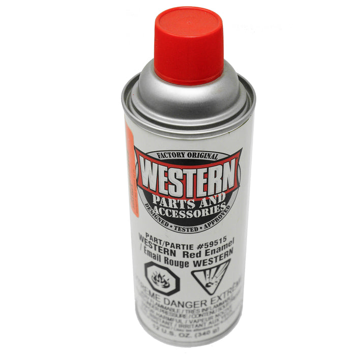 Western 59515 Pintura en aerosol con bomba de esmalte rojo arado, 12 oz.