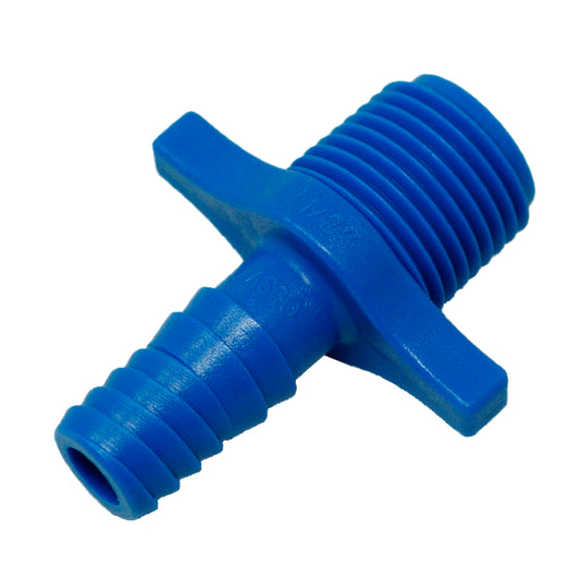 Westlake Pipe & Fittings 3400-005 ½-inch MALE ADATPER, MIPT X DOUBLE HELIX Blue Twister