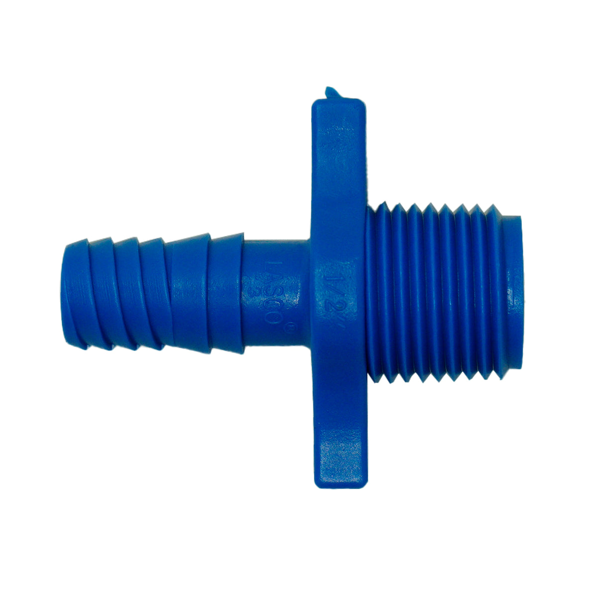Adaptador macho de ½ pulgada Westlake Pipe & Fittings 3400-005, MIPT X DOBLE HÉLICE Blue Twister