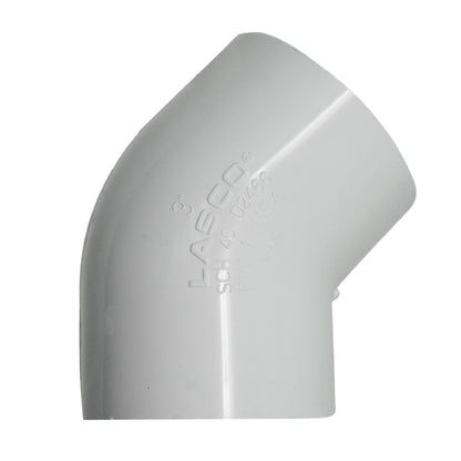 Codo de 45° de 3" Slip x Slip, cédula 40, Westlake Pipe & Fittings 417030