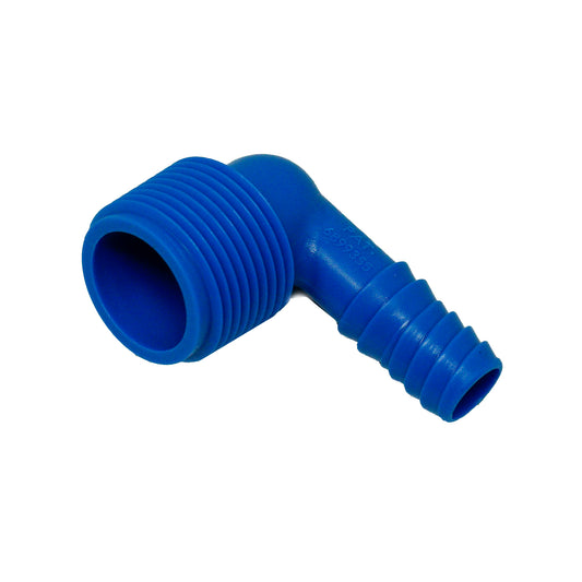 Westlake Pipe & Fittings 3300-007 ¾ ELBOW, MIPT X DOUBLE HELIX Blue Twister